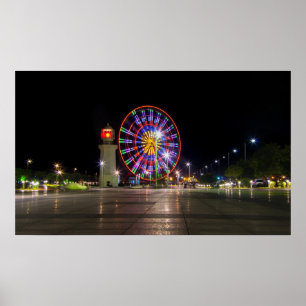 Batumi city Georgia, Ferris wheel Poster
