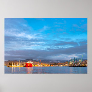 Batumi sea port poster