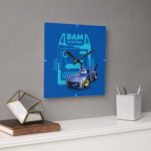 Batwheels™ Bam - The Batmobile Square Wall Clock