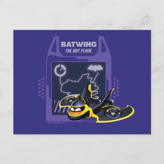 Batwheels™ Batwing - The Bat Plane Postcard (Front)