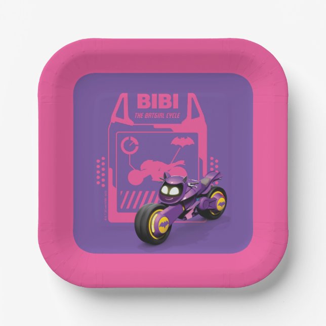 Batwheels™ Bibi - The Batgirl Cycle Paper Plate (Front)