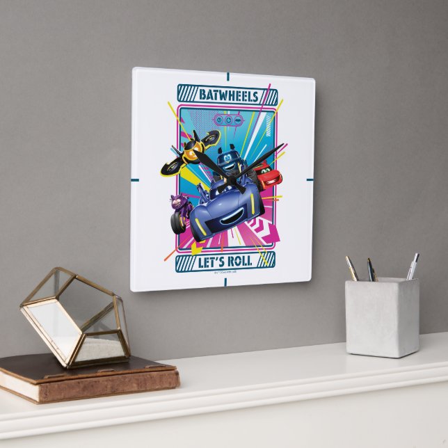 Batwheels™ - Let's Roll Square Wall Clock (Office)