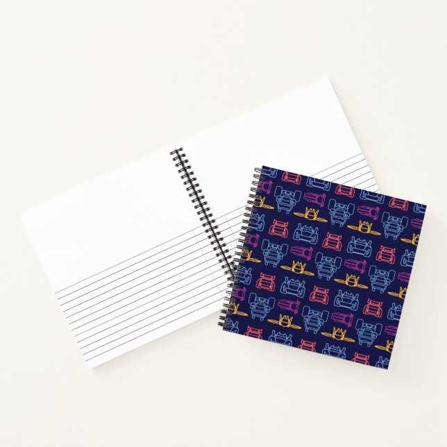 Batwheels™ Neon Outline Pattern Notebook (Inside)