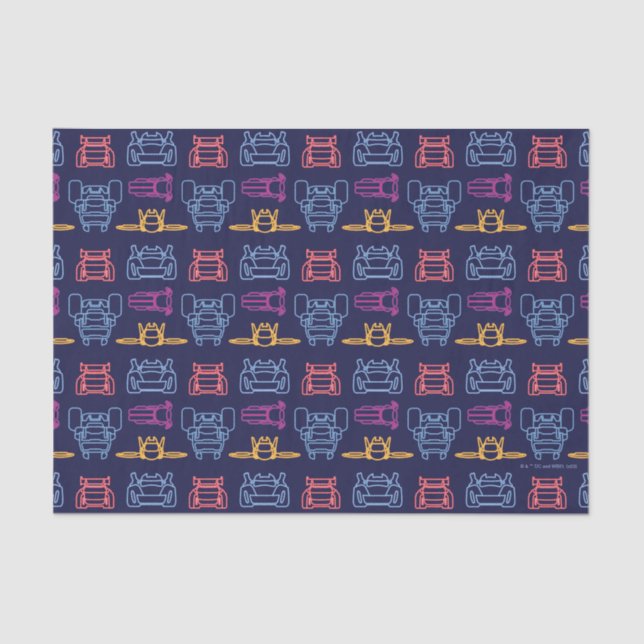 Batwheels™ Neon Outline Pattern Tissue Paper (Front)