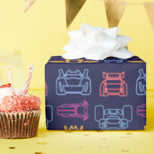 Batwheels™ Neon Outline Pattern Wrapping Paper