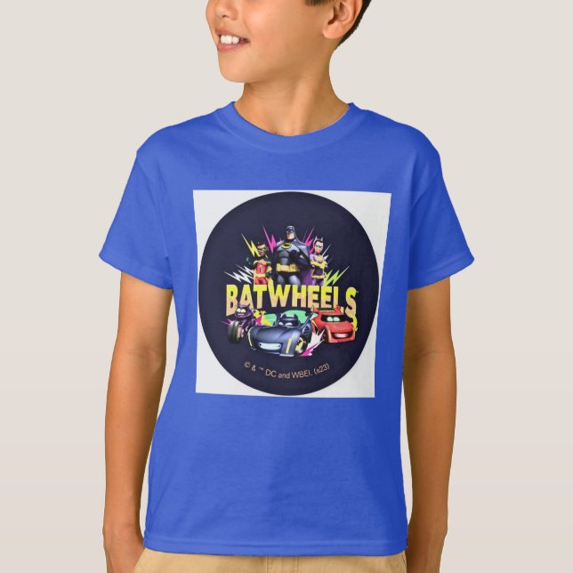 Batwheels printed blue T-Shirt. T-Shirt (Front)