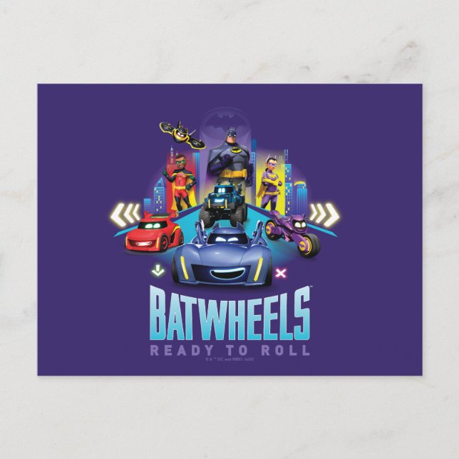 Batwheels™ - Ready to Roll Postcard (Front)