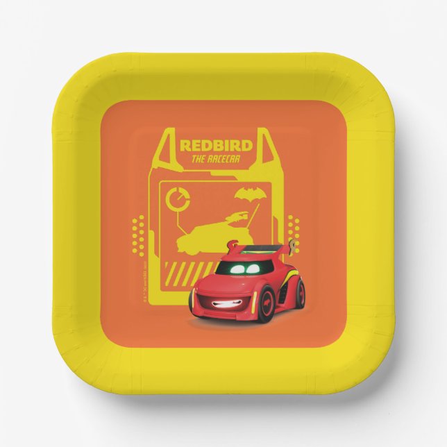 Batwheels™ Redbird - The Racecar Paper Plate (Front)