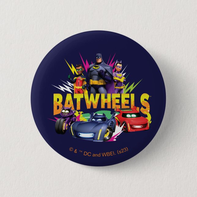 Batwheels™ Superhero Team 6 Cm Round Badge (Front)
