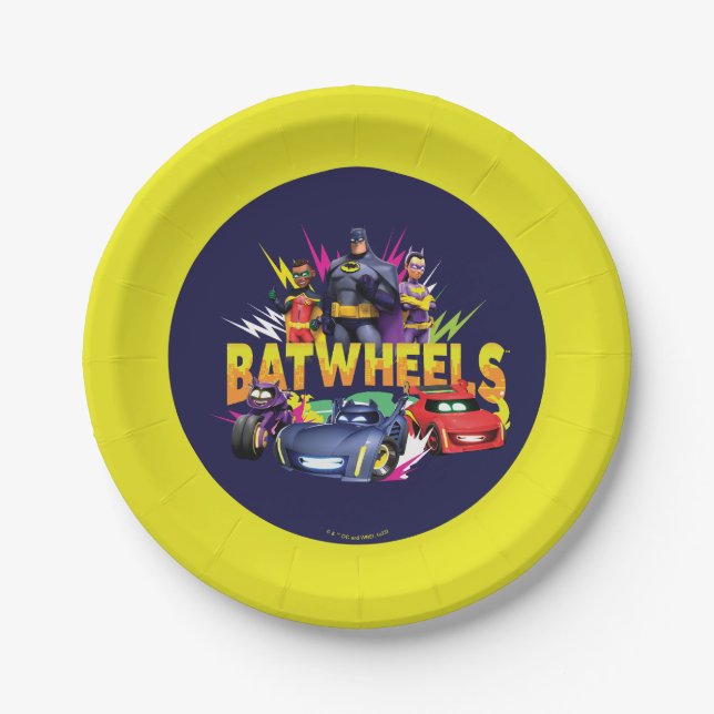 Batwheels™ Superhero Team Paper Plate (Front)