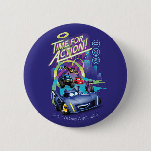 Batwheels™ - Time for Action 6 Cm Round Badge