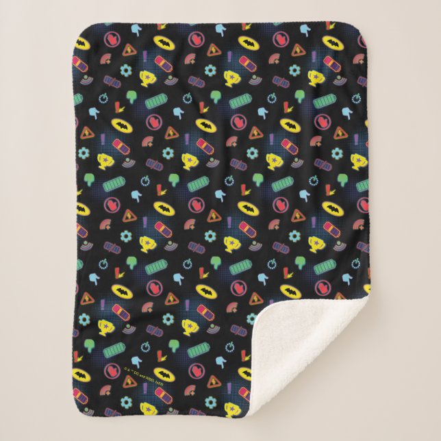Batwheels™ Vehicle Icon Pattern Sherpa Blanket (Front)