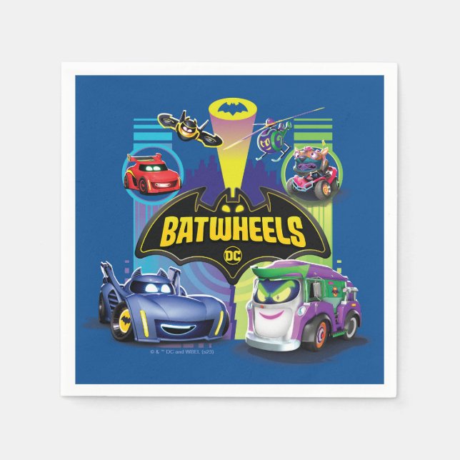 Batwheels™ Vs Legion of Zoom Napkin (Front)