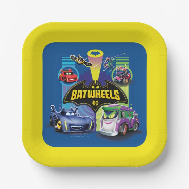 Batwheels™ Vs Legion of Zoom Paper Plate (Front)