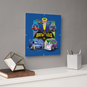 Batwheels™ Vs Legion of Zoom Square Wall Clock