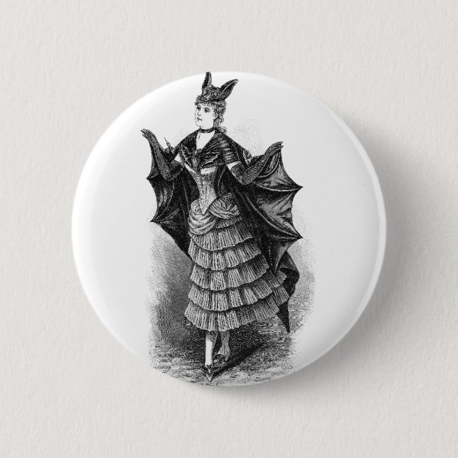Batwoman 1899 6 cm round badge (Front)