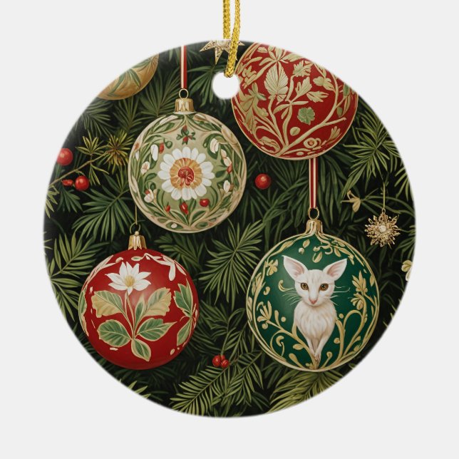 Bauble Brilliance Ceramic Tree Decoration (Front)