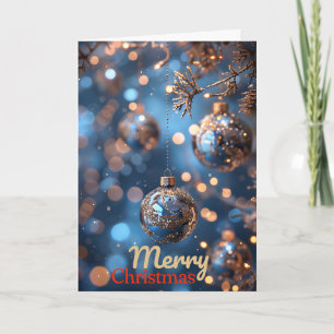 Bauble Christmas Card