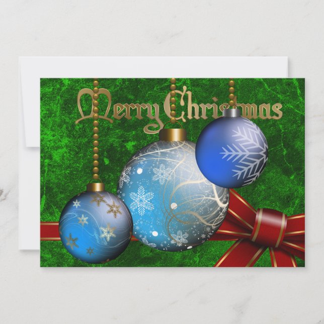 Bauble Christmas Invitation (Front)