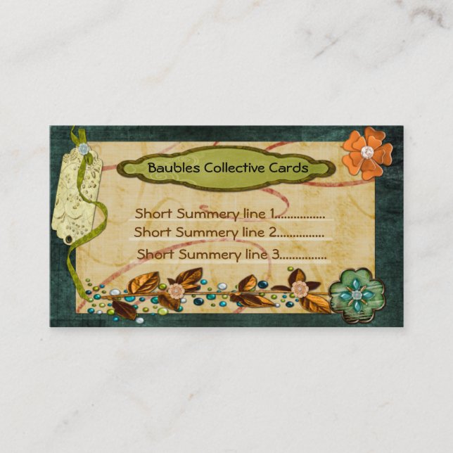 Bauble Collectives 2 Sided Discount Card (Front)