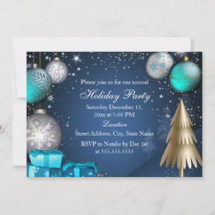 Bauble Corporate Work Office Christmas Party Invitation