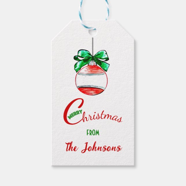 Bauble Gift Tags (Front)