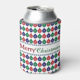 Bauble Pattern Christmas Can Cooler