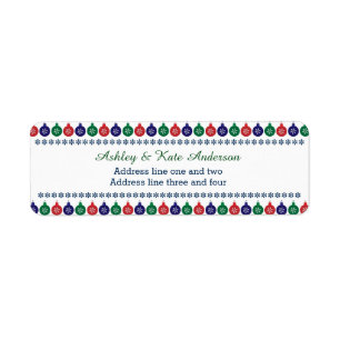 Bauble Pattern Personalised Christmas