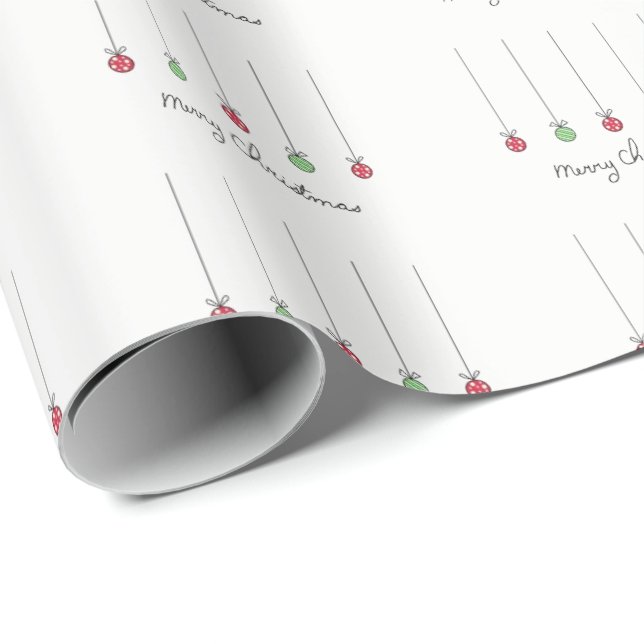 Bauble Wrapping Paper (Roll Corner)