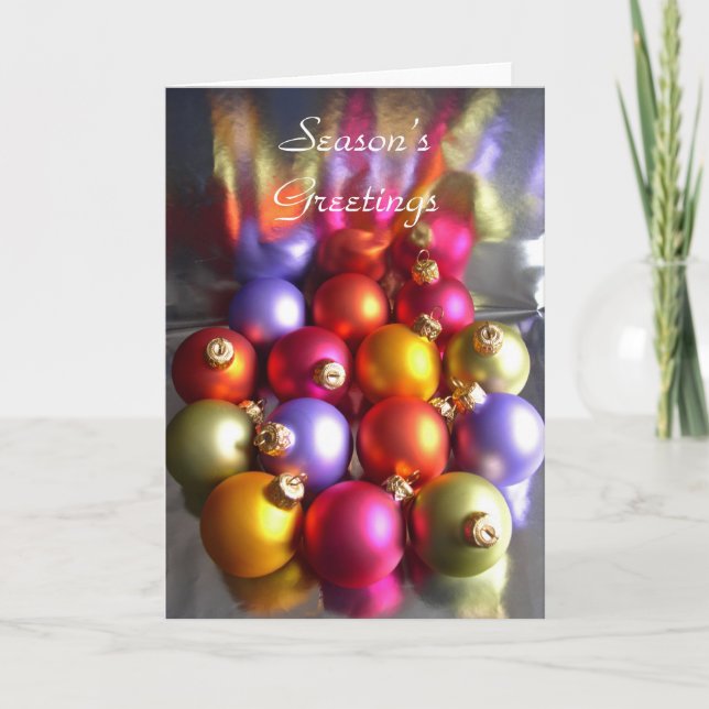 Baubles Christmas card (Front)