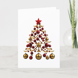 Baubles Christmas Tree Holiday Card