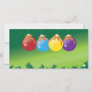 baubles holiday card