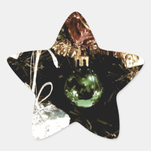 Baubles Star Sticker
