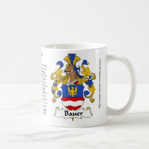 Bauer Family Crest on a mug