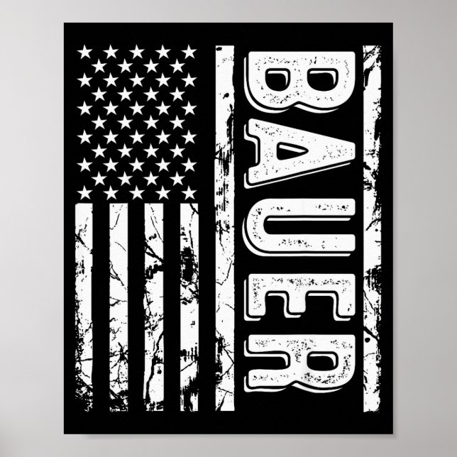 Bauer Last Name Funny Surname Team Bauer Family Re Poster (Front)