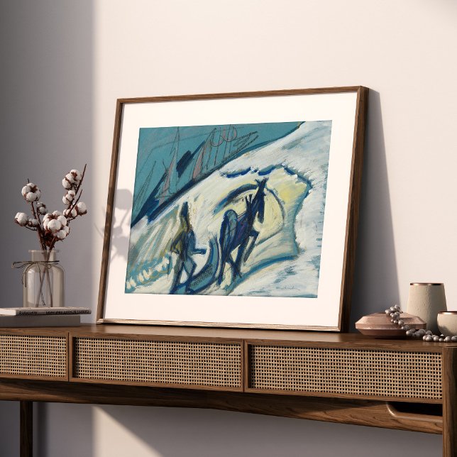 Bauer mit Pferdeschlitten | Ernst Ludwig Kirchner Poster (Creator Uploaded)
