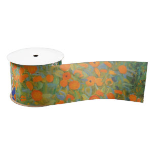 Bauerngarten - Gustav Klimt Satin Ribbon