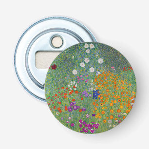 Bauerngarten, Oil Painting, Gustav Klimt Bottle Opener