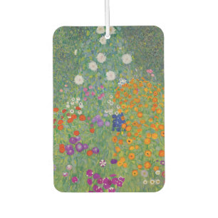 Bauerngarten, Oil Painting, Gustav Klimt Car Air Freshener