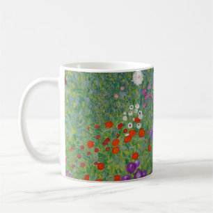 Bauerngarten, Oil Painting, Gustav Klimt Coffee Mug