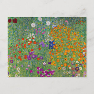 Bauerngarten, Oil Painting, Gustav Klimt Postcard