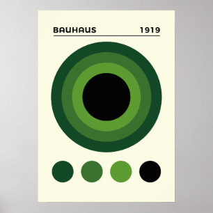 Bauhaus 1919 Concentric Circles Art, home decor 