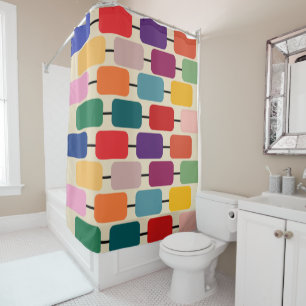Bauhaus Abacus  Shower Curtain