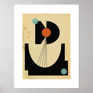 Bauhaus Abstract #6 Original Poster