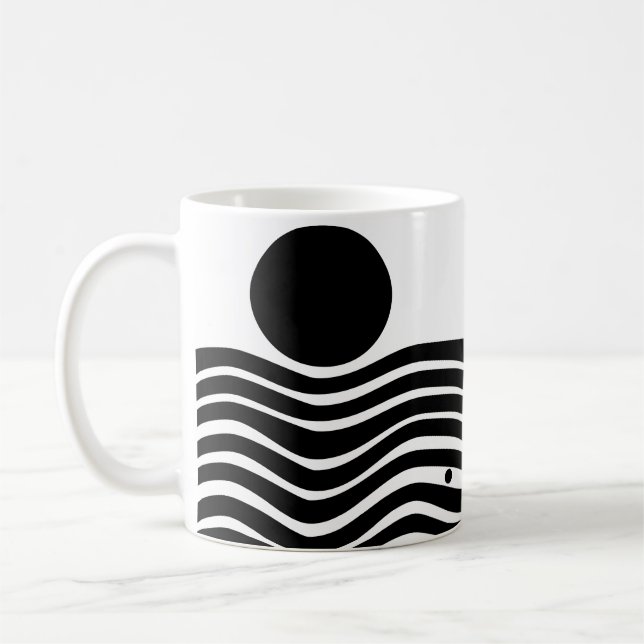 Bauhaus Abstract Coffee Mug (Left)
