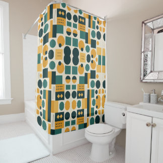 Bauhaus Abstract pattern Shower Curtain