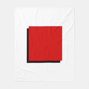 Bauhaus Art Red Square Fleece Blanket
