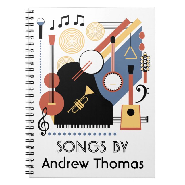 Bauhaus Band Personalised Song Book (Front)