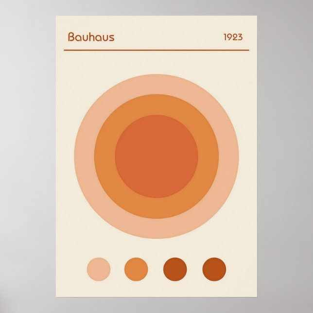 bauhaus, bauhaus design, modern design, geometric  poster (Front)