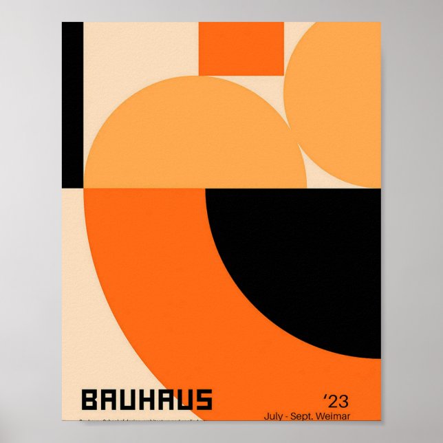 bauhaus, bauhaus design, modern design, geometric  poster (Front)